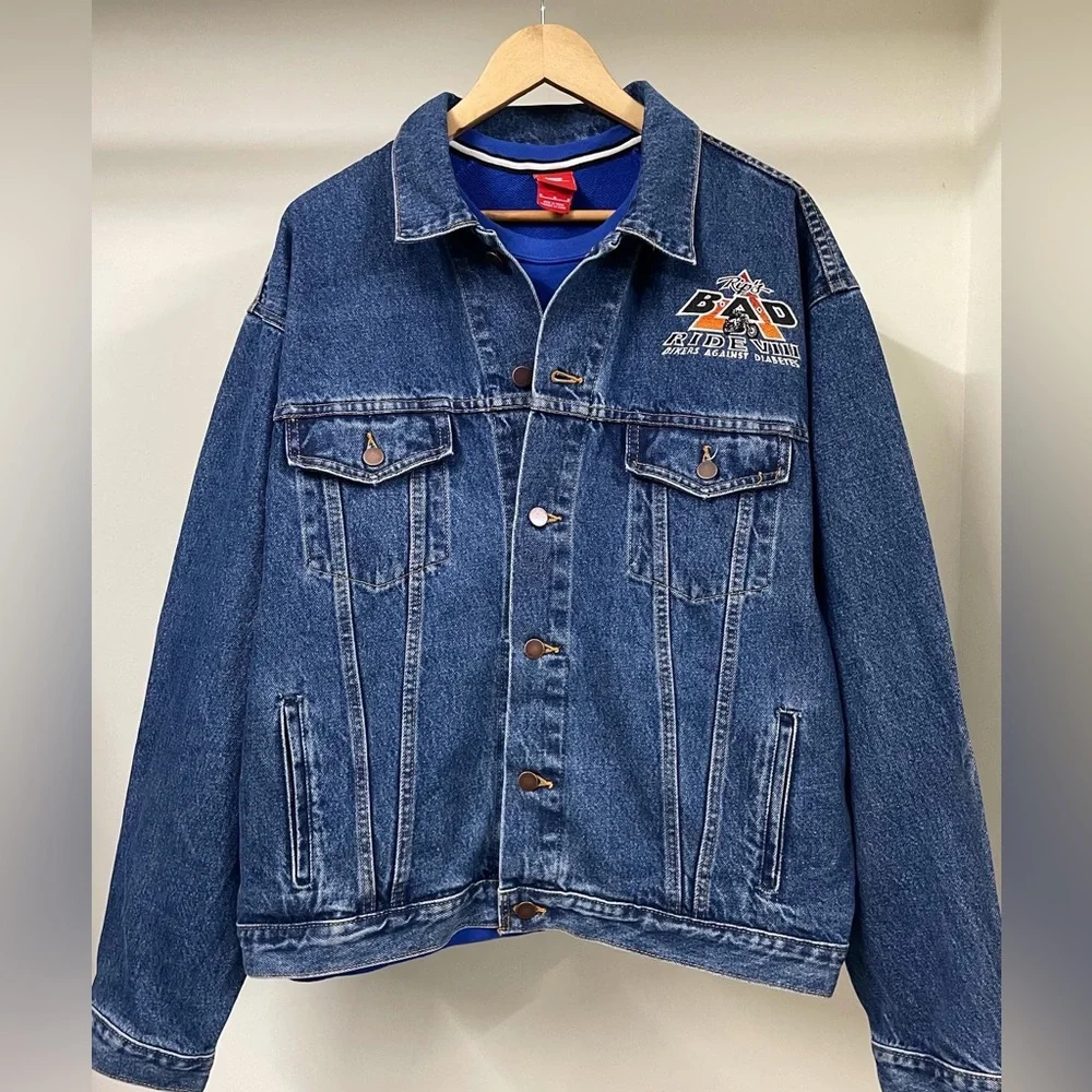 RIP’S BAD RIDE VIII BLUE DENIM JACKET FOR MEN’S & WOMEN’S - Picture 2 of 6